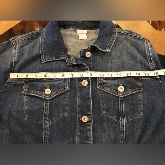 Chico’s Denim Jacket size 3 - Picture 7 of 8